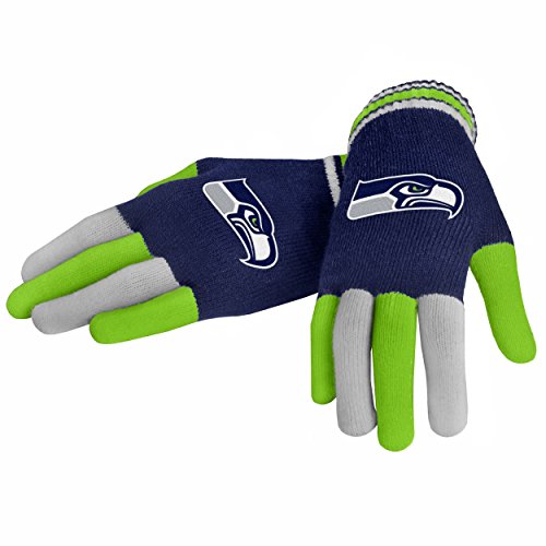 foco NFL Multi Color Team Knit Glove, Team Color, One Size