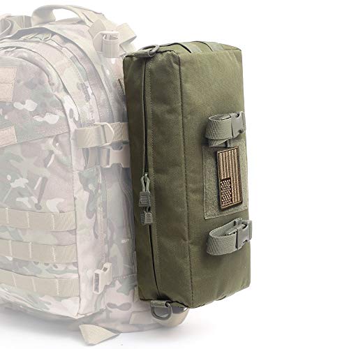 WYNEX Tactical Increment Molle Pouch, Vertical EDC Utility Pouches Sling Bag Military Multi-Purpose Large Capacity with Shoulder Strap Waterproof Attachment Modular Design