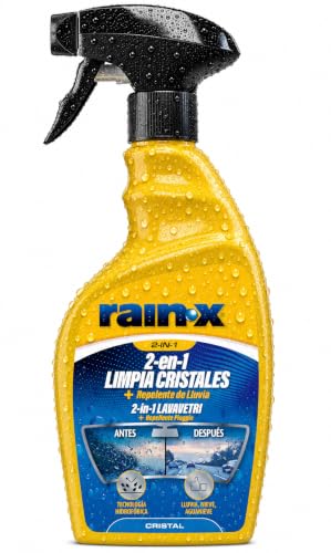 Rain-X Limpiaparabrisas Coche 2en1 - Repele Lluvia, Aguanieve - 500ml