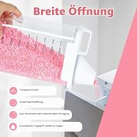 Tokokimo 2300 ml Luftdichter Waschmittelspender mit Messbecher, Waschmittelbox für Pulver, Mehrzweck Waschpulver Spender, Geeignet für Waschpulver, Waschmittel, Getreide, 1 Stück, weiß – Ansicht 2