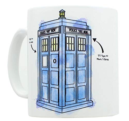 DOCTOR WHO Watercolor Tardis Mug