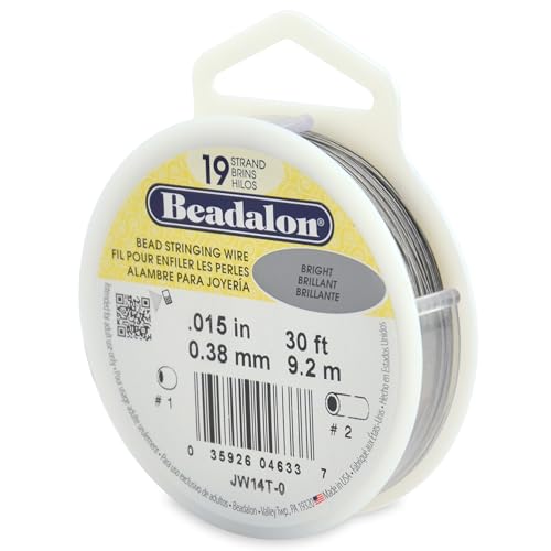 Beadalon Drut do sznurowania koralików, stal nierdzewna, jasny