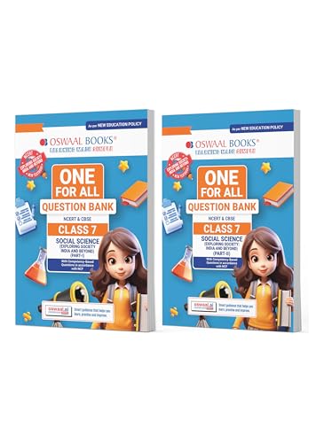 Image of One For All Question Banks NCERT & CBSE Class 7 (Set of 2 Books) Social Science Part-1 & Part-2 (For Exam) For 2026-27
