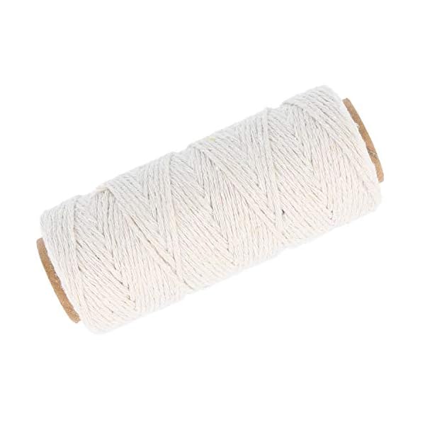 com-four® 4-teiliges Set Juteband und Baumwollschnur - Jute-Schnur zum Einpacken und Dekorieren - Kordel als Paketschnur… – Bild 4