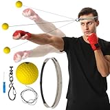 Palla react per allenamento boxe, attrezzatura per la velocità di punzonatura, palla da allenamento con fascia, per uomini, donne, principianti, adolescenti, soggiorno, camera da, viaggi