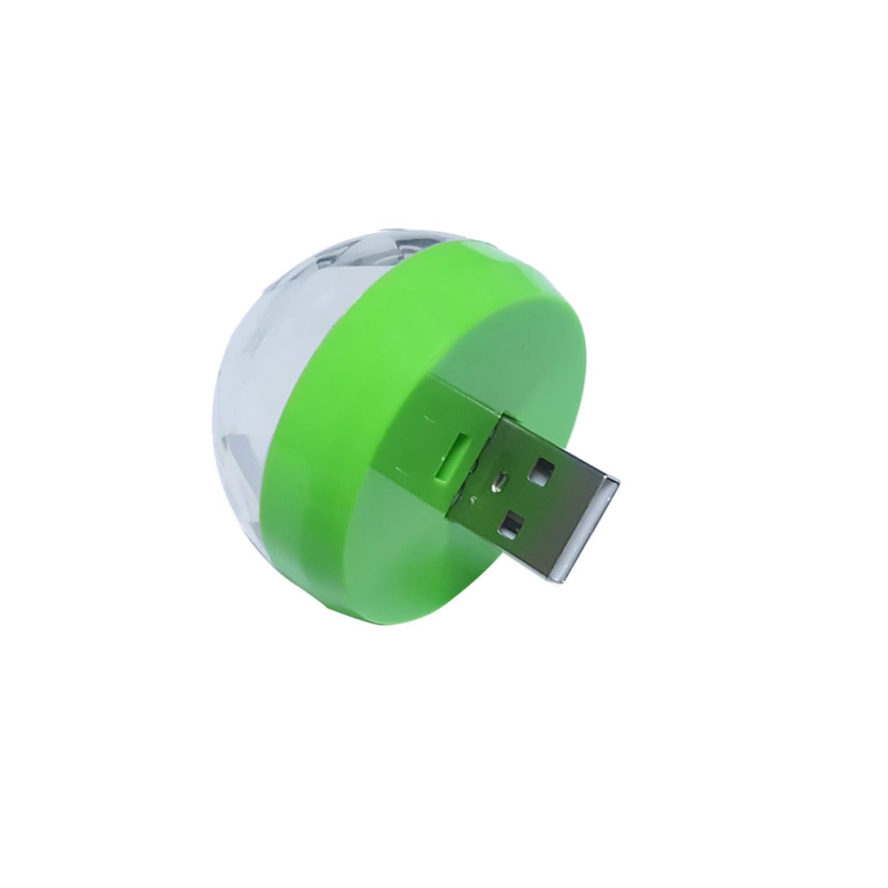 COHEALI USB Mini Disco Lights Portable LED Stage Ball with Sound Activation for Christmas Home Parties and Bars USB Powered Karaoke Lights Green