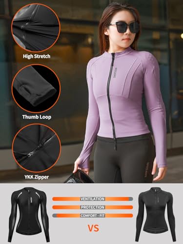 WOSAWE Light Motorcycle Jacket Women Padded Motorcycle Shirt with Armor Summer Sport Bike Protective Gear, Pink L