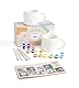 Pott’d Paintables Tassen zum Bemalen Set für Erwachsene, Keramik Bemalen Set mit Tassen, Farben, Pinseln und Malinspirationen zum Tassen selbst Bemalen