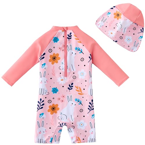 Image of UMELOK Baby Girl Swimsuit Infant UPF 50+ Bathing Suit Size Months
