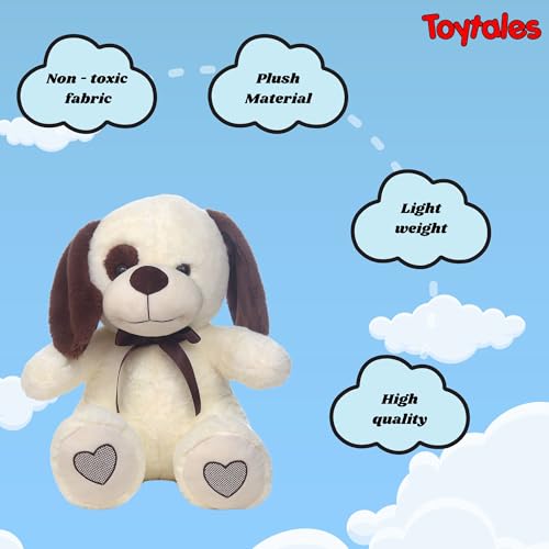 Image of TOYTALES Charlie Dog Plush Toy Super Soft Huggable Stuffed Animal for Kids | Cute Puppy Dog Soft Toy for Girls & Boys | Birthday Gift for Toddlers 45cm (Dark Brown)