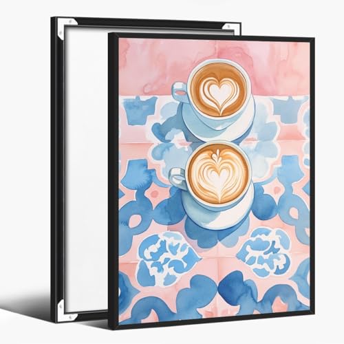 Elegant Coffee Mug Wall Art Poster for Kitchen Stylish Coffee