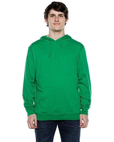 Cottonhood Sudadera con capucha de manga larga para exteriores con bolsillos Sudadera casual de verano con capucha, Verde Kelly, 4X-Large