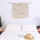 ★ Este lujoso tapiz de macramé es la pieza de decoración de estilo bohemio perfecto para colgar en su espacio vital, encima de su cama o en una guardería.