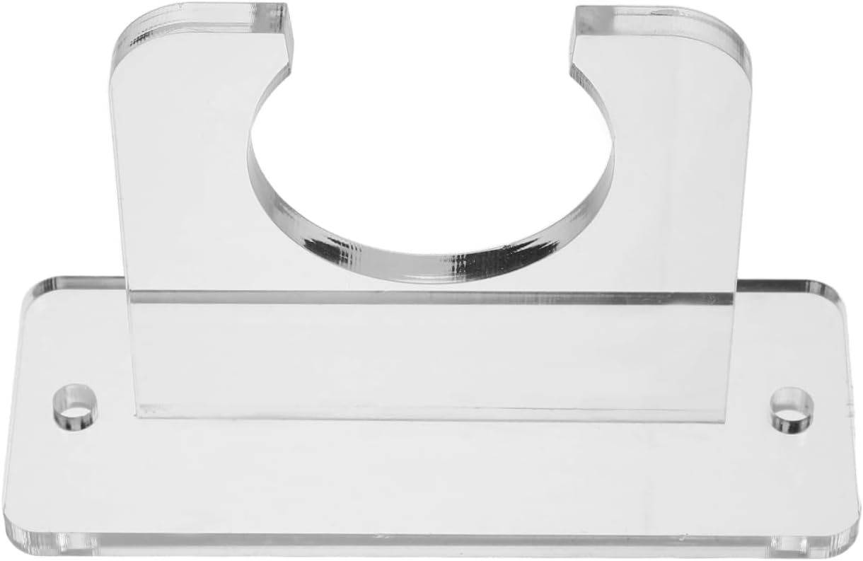 POPETPOP Wall-Mounted Table Tennis Paddle Display Rack Clear Acrylic Holder Space-Saving Bat Storage Bracket for Home Gym and Sports Equipment Organizer