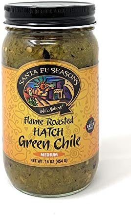 Santa Fe Seasons Flame Roasted Hatch Green Chile Medium 16 Ounce