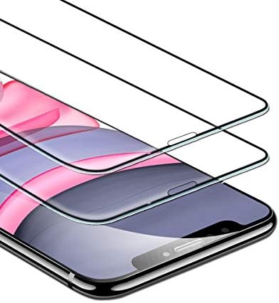 REAWUL Screen Protector for iPhone 11 iPhone XR 6.1 Inch, 9H Full Coverage Tempered Glass Film, 2-Pack