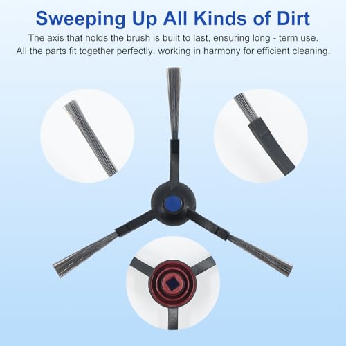 Image of 10Pcs Replacement Parts for Ecovacs Deebot N30, N30 Plus & N30 PRO Omni, Spare Accessories Includes 2 X Roller Brush, 4 X EPA Filter & 4 X Side Brush