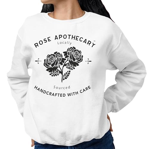 Isaac Morris Limited Schitt's Creek Rose Apothecary Locally Sourced Handcrafted With Care Unisex Crewneck Sweatshirt