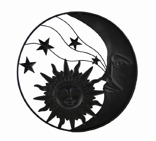 Things2Die4 Celestial Metal Moon Sun And Stars Wall Art Hanging #TOP3