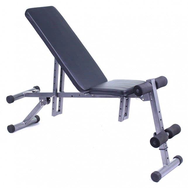 Fitness Tech - Banco de Abdominales Plegable - Entrenamiento, Musculación y Tonificación - Alta...