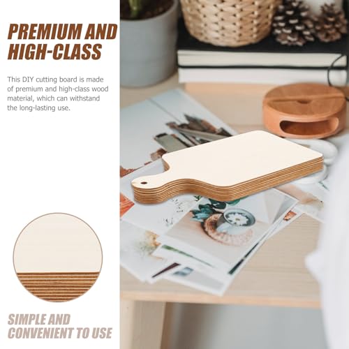 Tablas de cortar de madera mini para servir panes, quesos y frutas en cocina 8