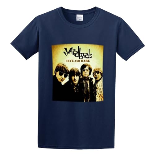 Photo de Yardbirds Live and Rare Graphic Unisex Tee Shirt Navy 3XL