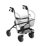 Großer, stabiler Korb und leicht zu reinigende Ablage sind direkt mit dem Rahmen verbunden