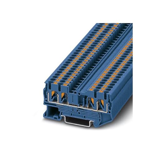 Bloque de terminales PT 2.5-QUATTRO azul de cuatro conexiones para carril DIN