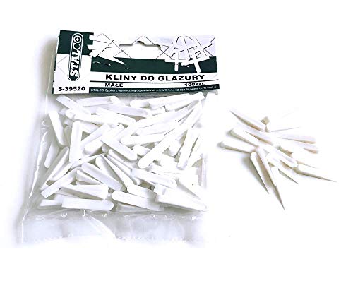 100 pcs Small Size Wedges Spacers Tile Tool Tiling Flooring Set White Stalco 4mm