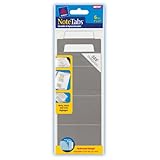Avery Large NoteTabs, 3 x 7.5 Inches, White, Pack of 6 (16345)