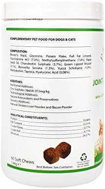 Pet Science Joint Care for Dogs and Cats, Clinically Tested, Assists Mobility (60 Soft Chews)