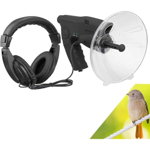 MFRELMNZG Microphone parabolique monoculaire, Appareil auditif monoculaire X8 Fois Longue Distance, amplificateur de Son monoculaire à grossissement jusqu'à 300 Pieds, for Les activités de Plein air