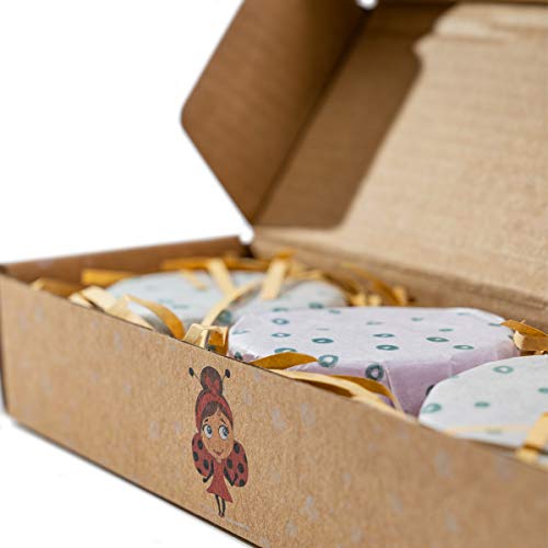 MISS NELLA Collection de 3 Savons Doux, Riches en huiles Naturelles. Parfait pour Les Peaux sensibles, Pas d'huile Essentielle pour éviter Les irritations. Hypoallergénique Cover