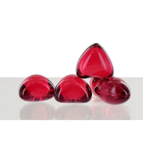Lot de 6 Perles de bain coeurs - Fabrication Française - Sans Paraben (Fraise)