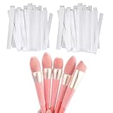100 Pieces Makeup Brush Covers for Travel Cosmetic Makeup Brushes Protector, Reusable Expandable Mesh Cover Brush Guard Protector Set for Professional & Daily Use