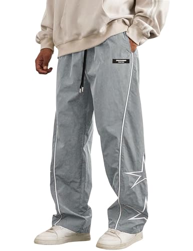Pantalon de danse léger à rayures pour homme style Y2k ample