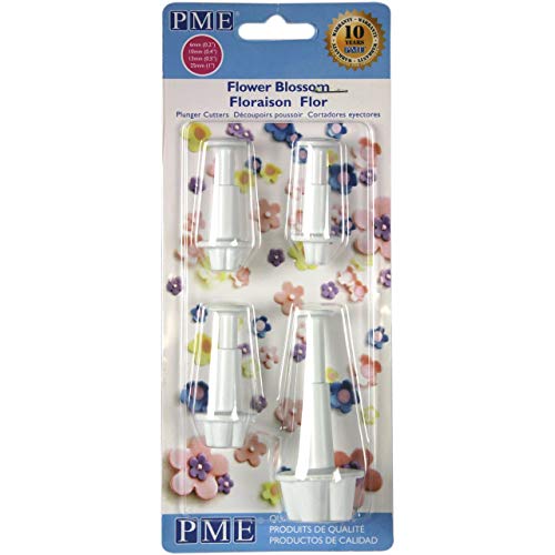 Pme Plunger Cutters, Flower Blossom, 4-Pack #TOP5