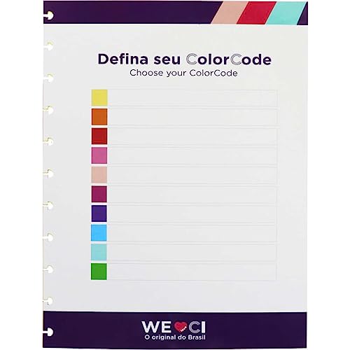 Divisória grande 10 abas color code - Cidg4004- Caderno Inteligente