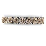 Package: 1 X belt bigForest elastischer Strass Kristall g¨¹rtel Women Rhinestone floral Belt Full Crystal Buckle Cummerbund Wide Elastic stretch Waistband for Dress
