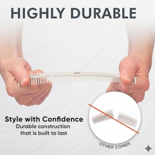 VEGA PROFESSIONAL Barber Comb 8g White - Image 6