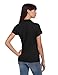 Classroom School Uniforms Teen-girlswomen's Junior Girls Short Sleeve Fitted Interlock Polo, Black, Large