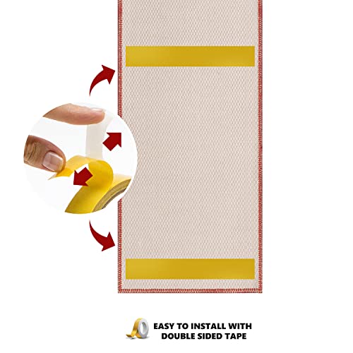 Antep Rugs Non Slip Stair Treads Carpet Oriental Traditional Peel And Stick Alfombras, Set Of 13, Red, 8"X30" #TOP3