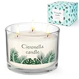 Vela Citronela Juego Exterior Interiores, 400g Vela Grande Para Balcón,...