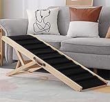 Large Dog Pet Ramp Stairs for Bed Car Truck Couch SUV,Dog Pet Ramp for Small Large Dogs Pets to Get on High Bed Truck Couch Sofa