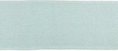 Image of THE HOME TALK Premium Cotton Chevron 4-6 Seater Table Runner - 14x72 Inches - Turquoise|Elegant Dining|Handcrafted Quality|Stylish Console Decor for Dining Table, Parties, Events