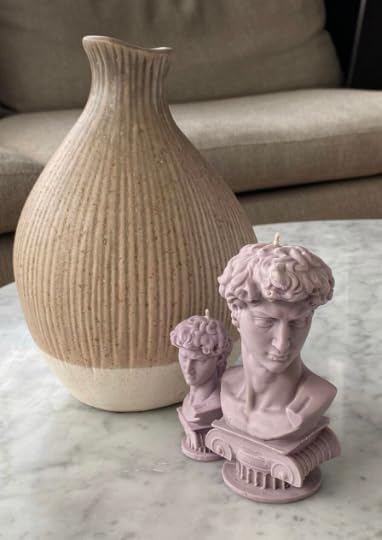 Miniatura 8 de 3d Torso Body Unique Mold For Resin Women Soy Wax Candles Silicone Goddess Soap Handmade David Mold,Epoxy Resin Art Handmade Supplies (David mold