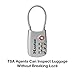 Master Lock 4688D Set Your Own Combination TSA Approved Luggage Lock, 1 Pack, Silver