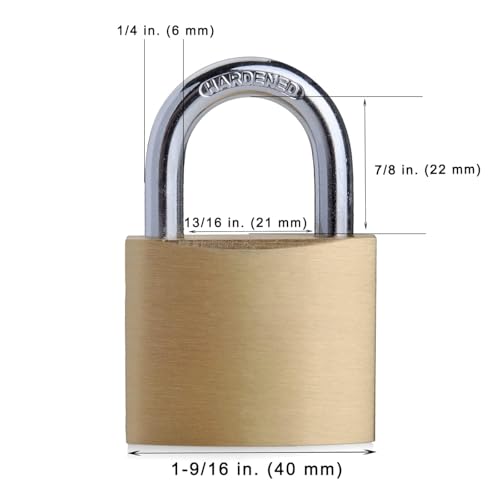 Image of SEPOX 2 Solid Brass Padlocks Keyed Alike 1 Aluminum Padlock Different Key | For Gates, Sheds, Storage, 3pcs Lock Set, High-Security Lock, 2-Grade Management, Anti-Cut Shackle, Big Handle Easy Grip