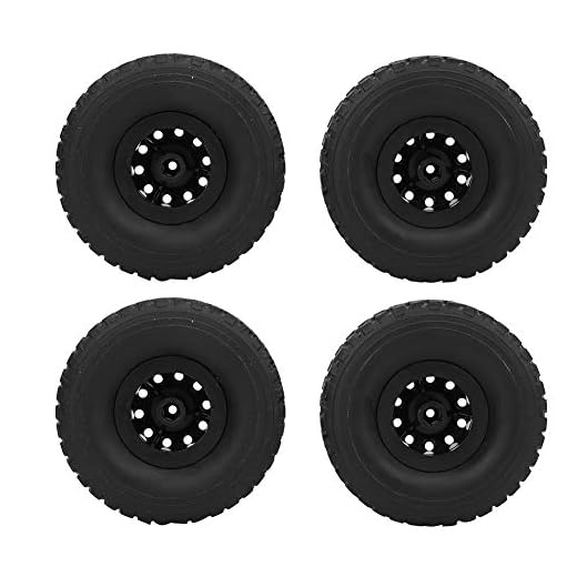 Rubber Tire, Rc Wheel Tire, Eco-Friendly Durable Antiwear For Wpl C-34 1/16 4Wd Military Truck