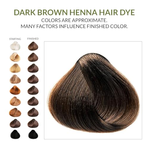2 Packs Of Dark Brown Henna Hair & Beard Color/Dye 150 Grams - Natural Hair Color, Plant-based Hair Dye - The Henna Guys - Thumbnail 7
